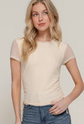 Luna Rushed Mesh Top