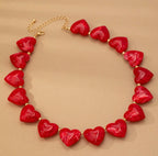 💋 Scarlet Love Statement Necklace