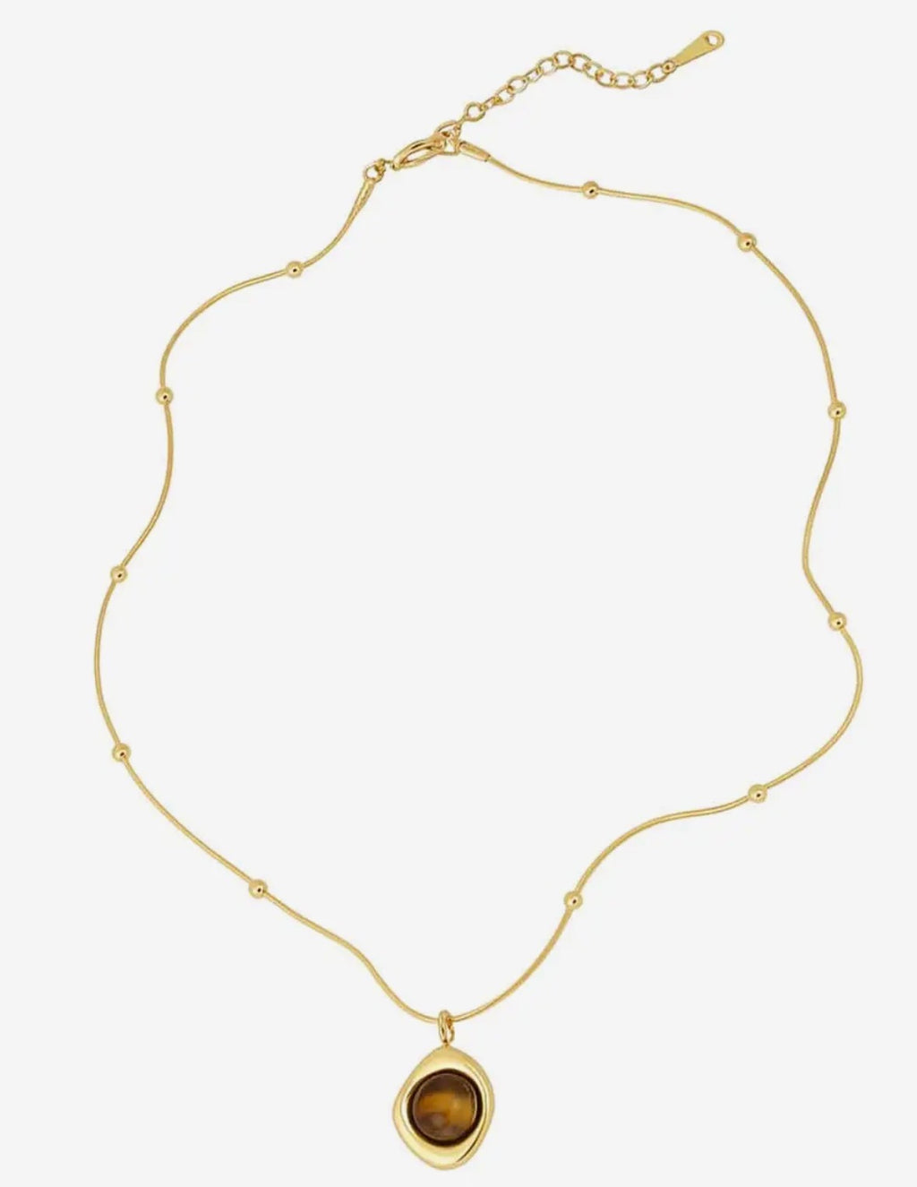 Golden Orbit Tiger’s Eye Necklace