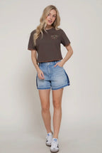 Palm Breeze Crop Top