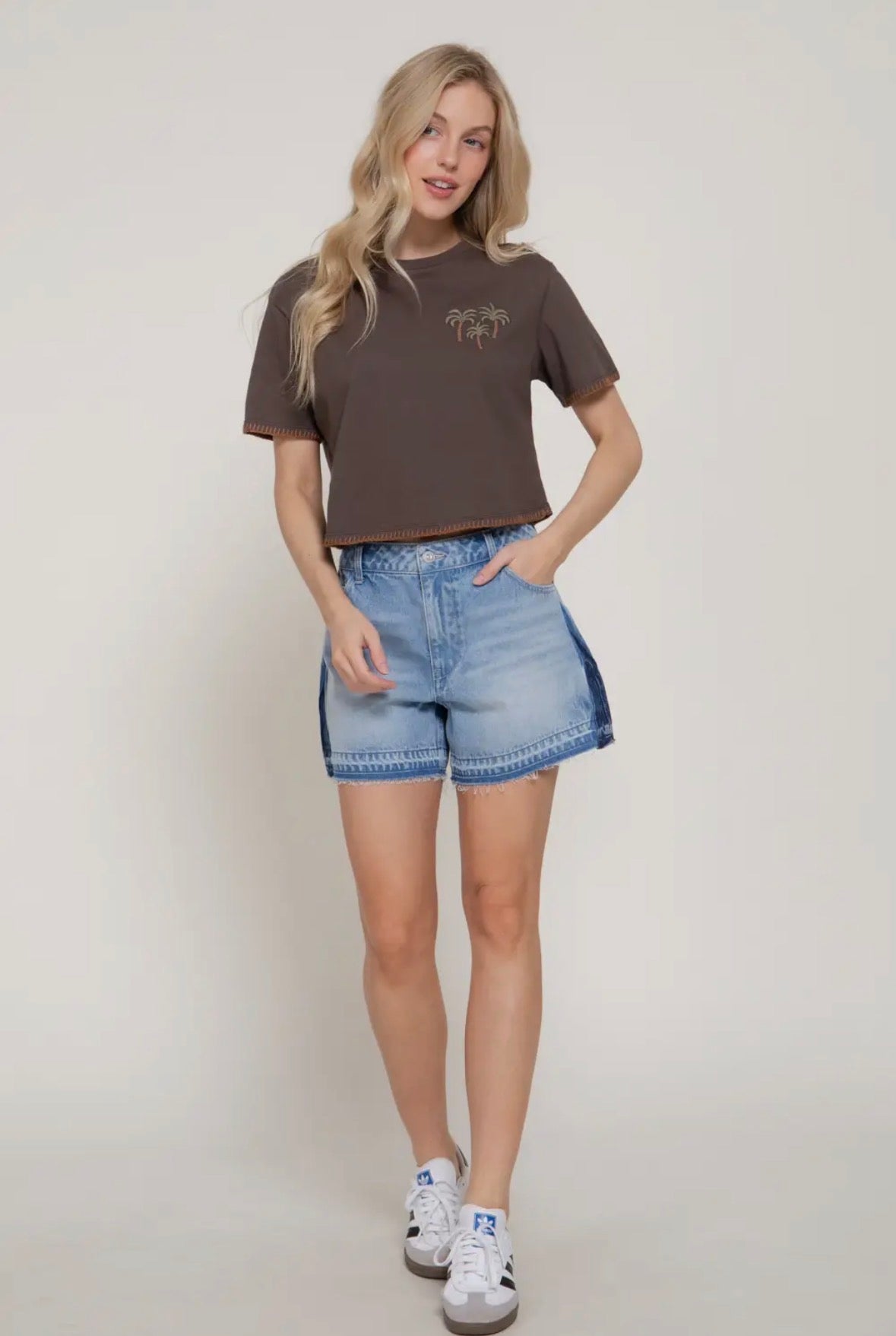 Palm Breeze Crop Top
