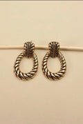 Twisted Rope Teardrop Earrings