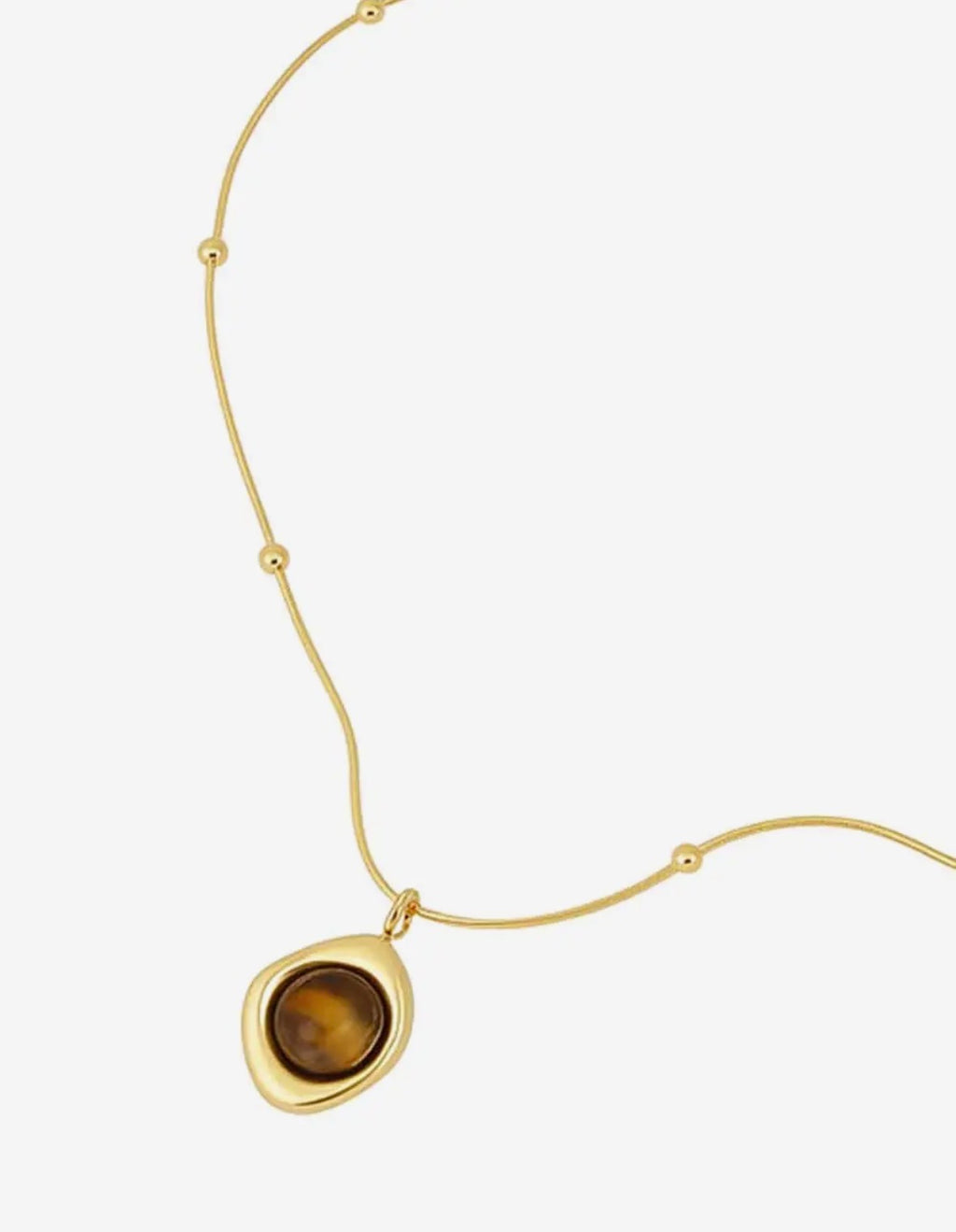 Golden Orbit Tiger’s Eye Necklace