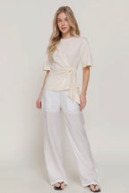 FRONT TIE-DETAIL TOP