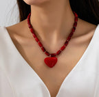 Heart fire Necklace