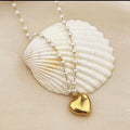 Pearl Heart Pendant Necklace