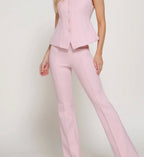 Pretty in Pink V-Neck Vest