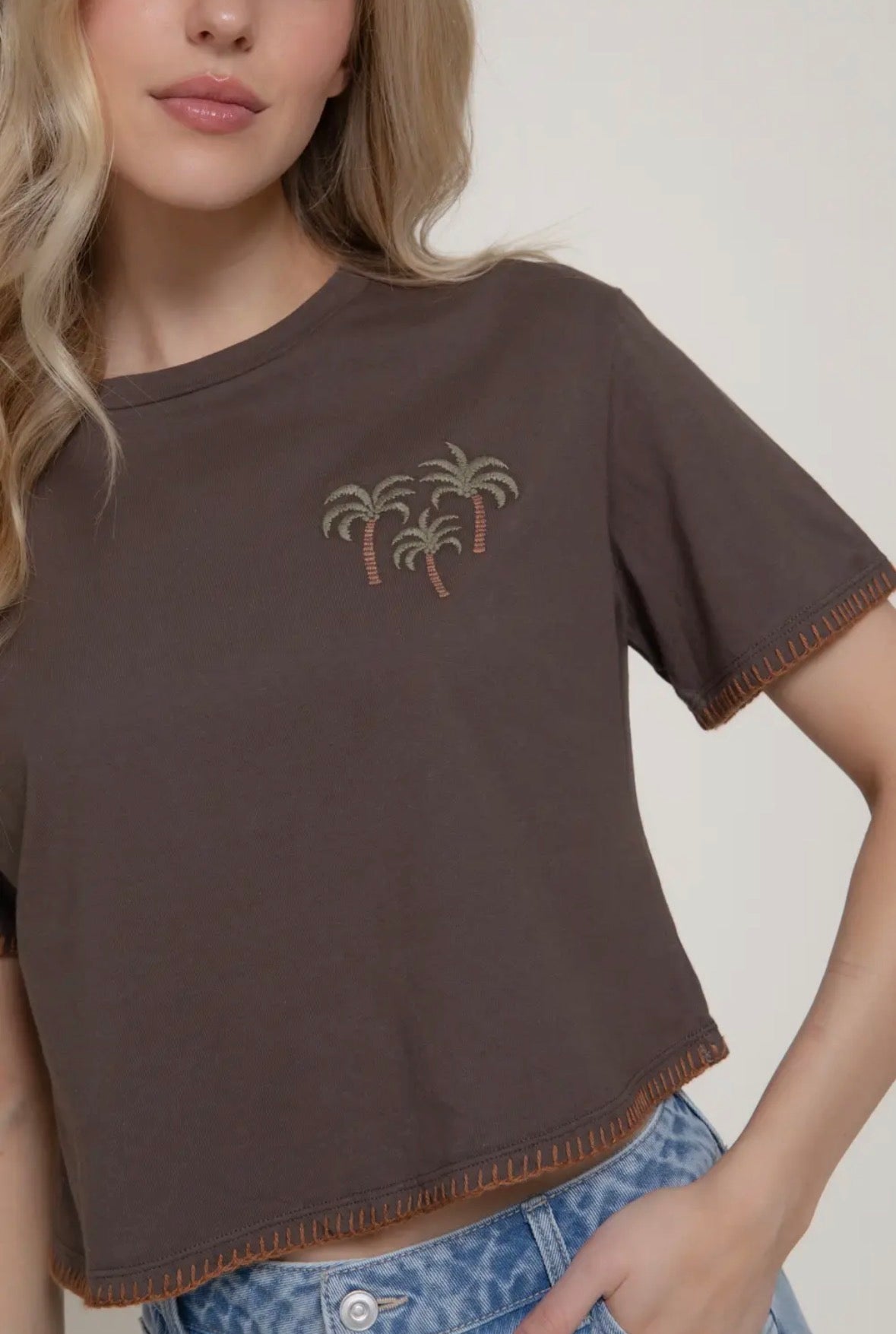 Palm Breeze Crop Top
