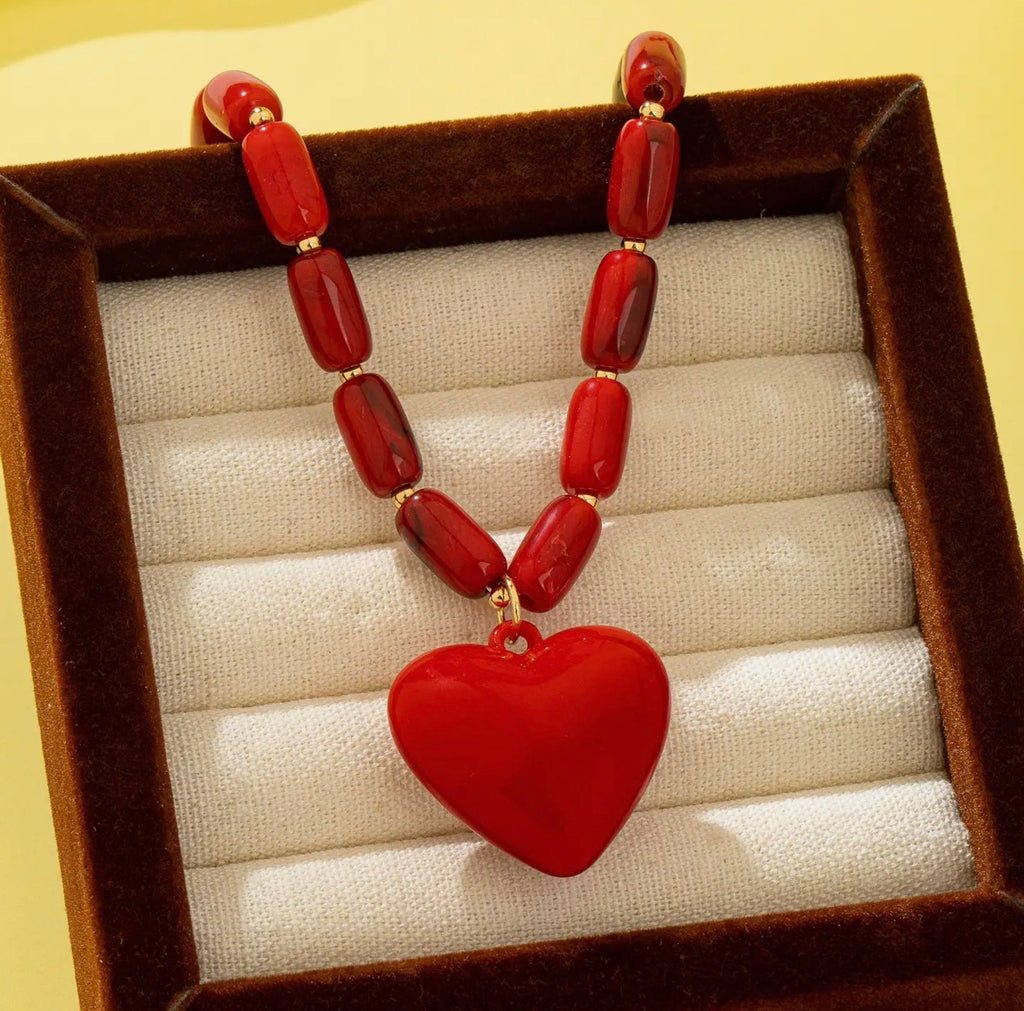 Heart fire Necklace