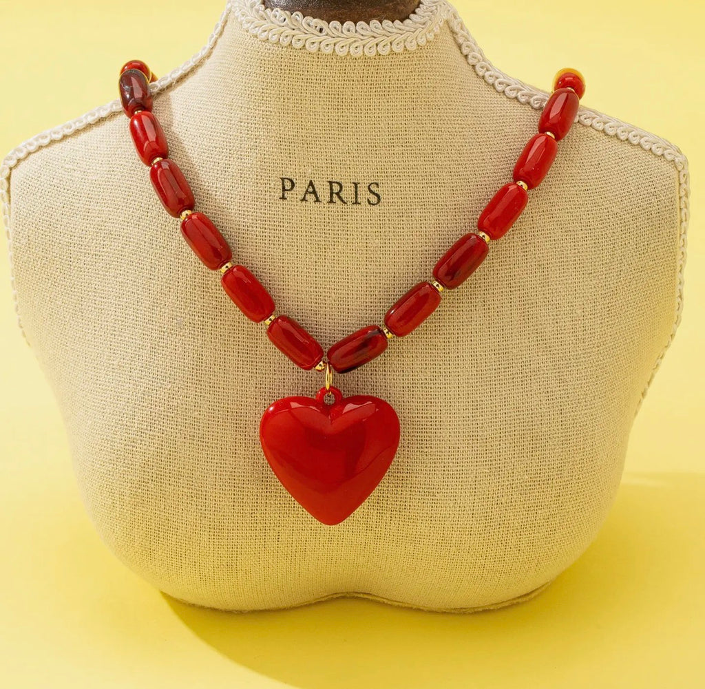 Heart fire Necklace